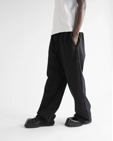 Black Straight Leg Sweatpants
