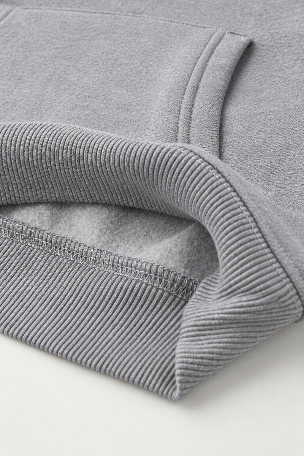 Grey Marl Basic Oversized Hoodie