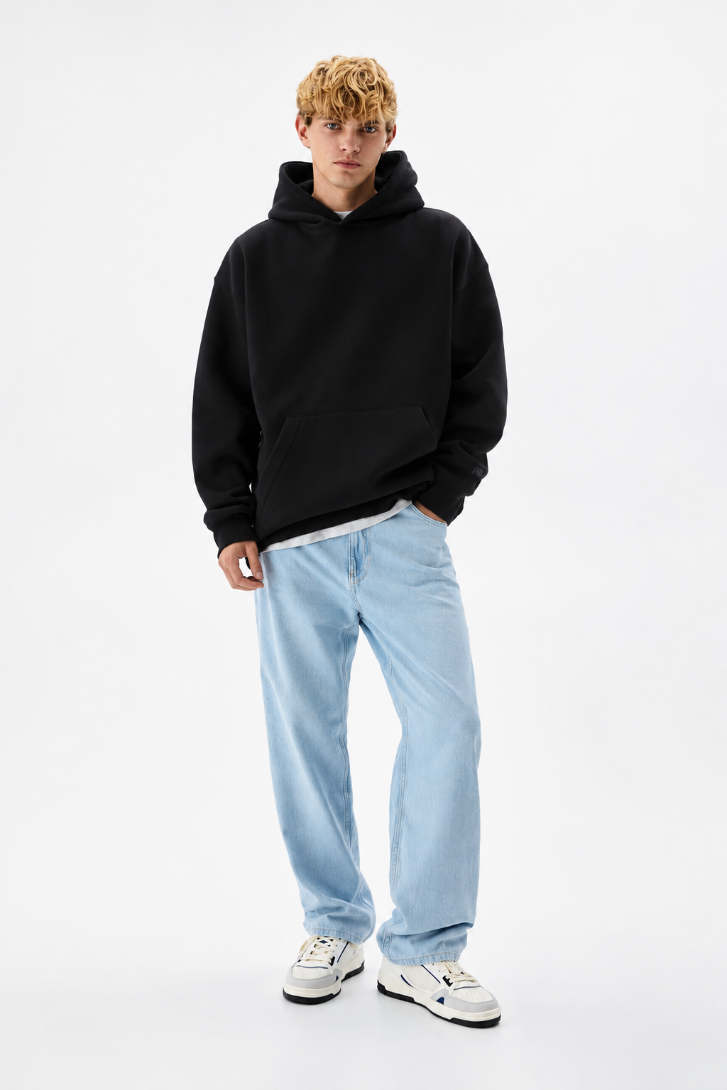 BLACK Basic Oversized Hoodie
