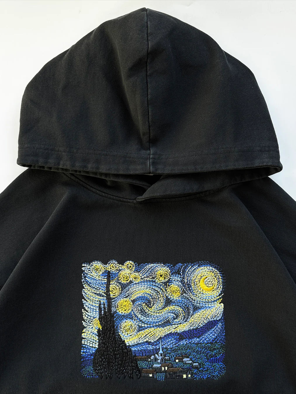 The Starry Night Embroidered Hoodie