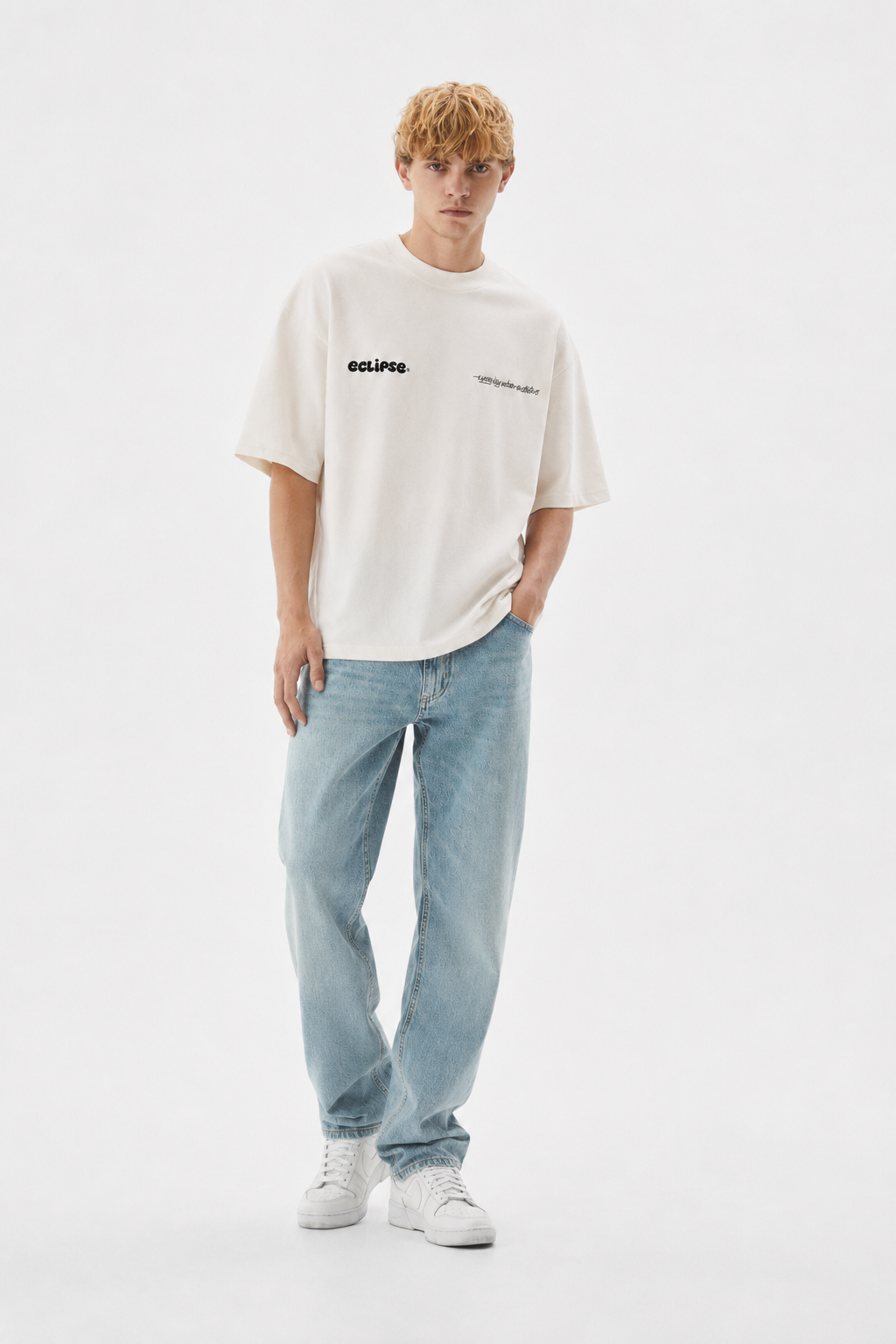 eclipse White T-Shirt