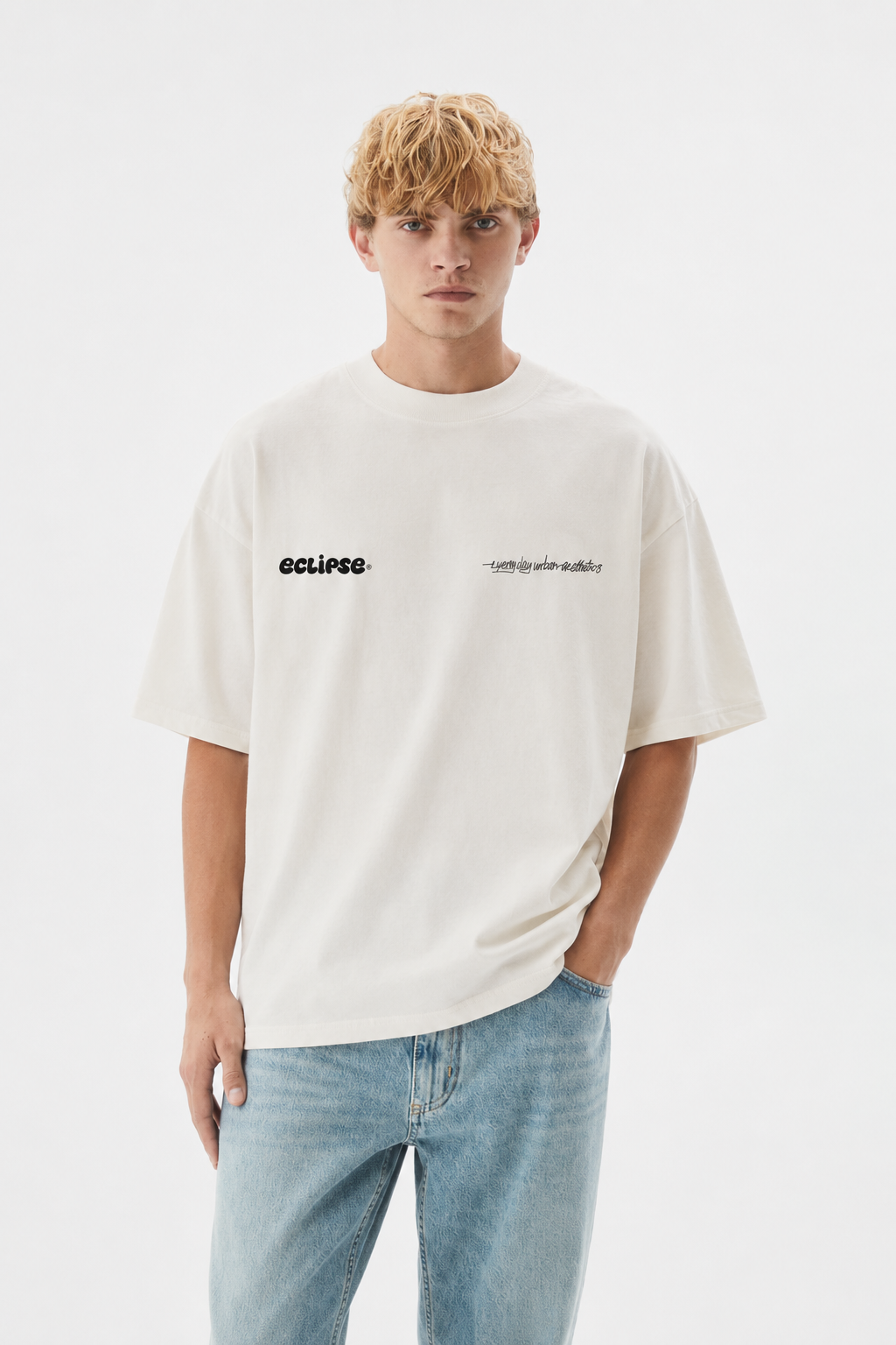 eclipse White T-Shirt