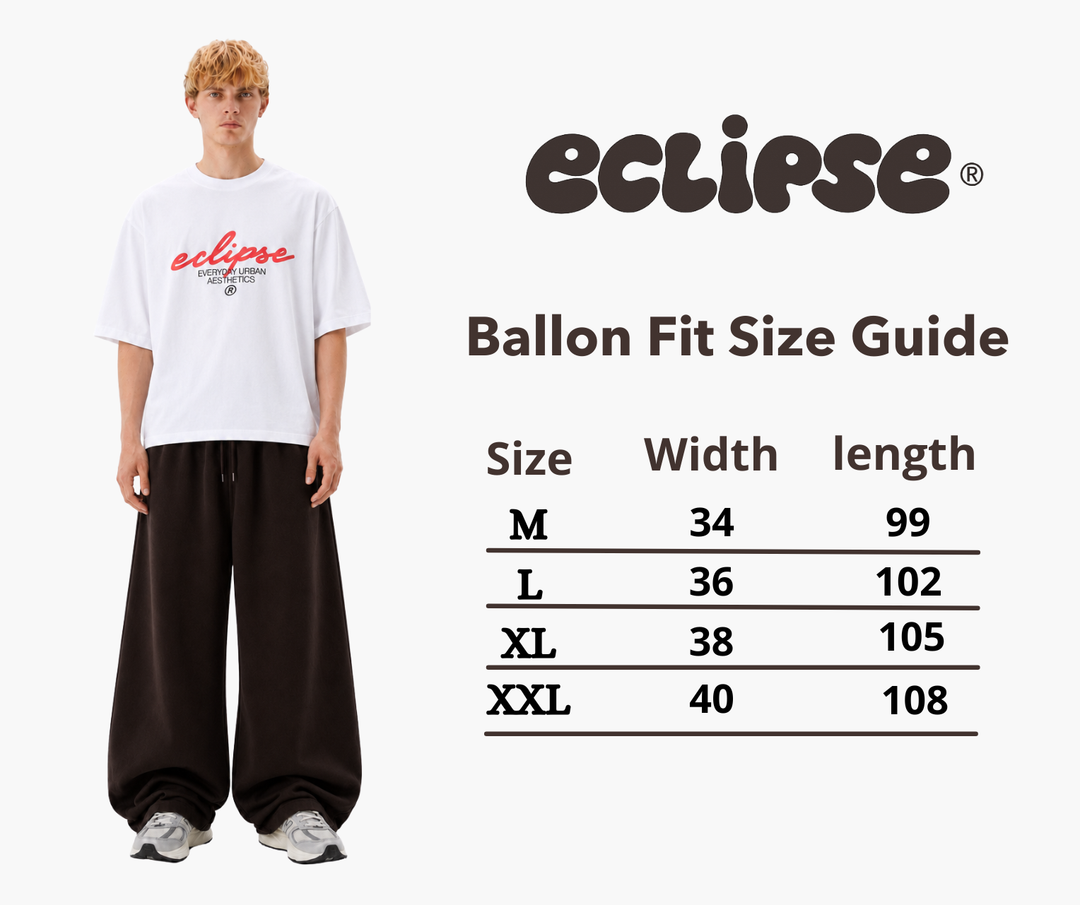 Unisex eclipse Balloon Fit Sweatpants Brown