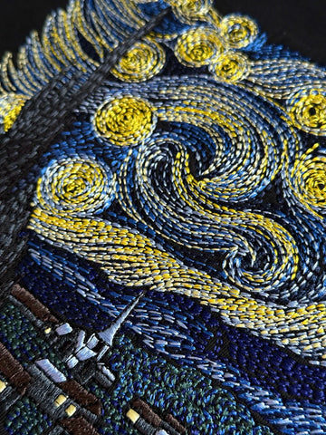 The Starry Night Embroidered Hoodie