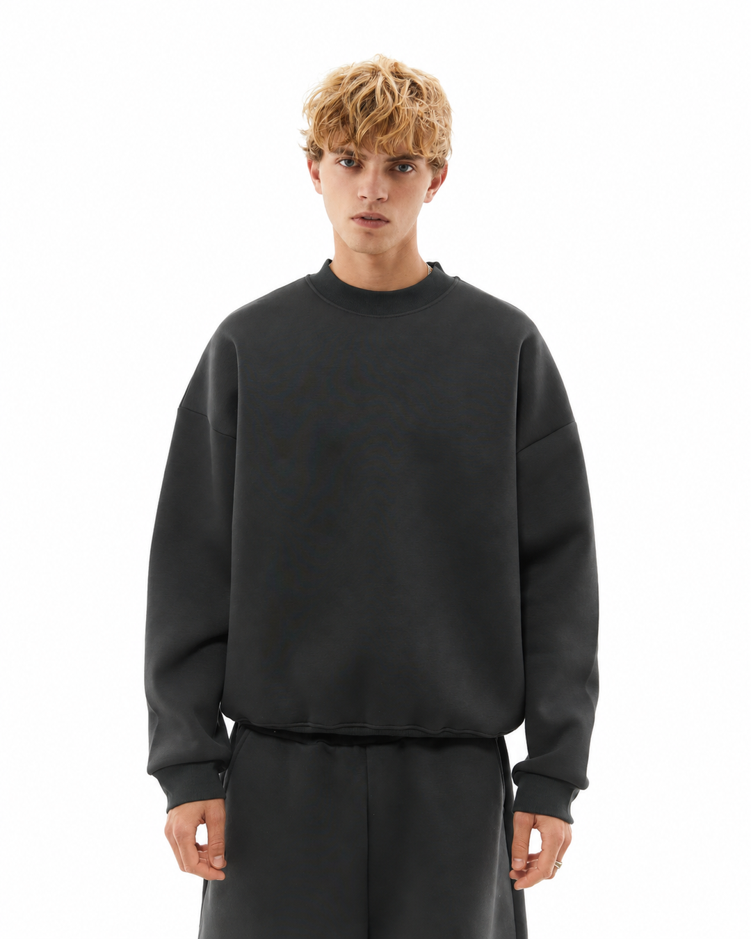 COZY BASIC CREWNECK - DARK GRAY