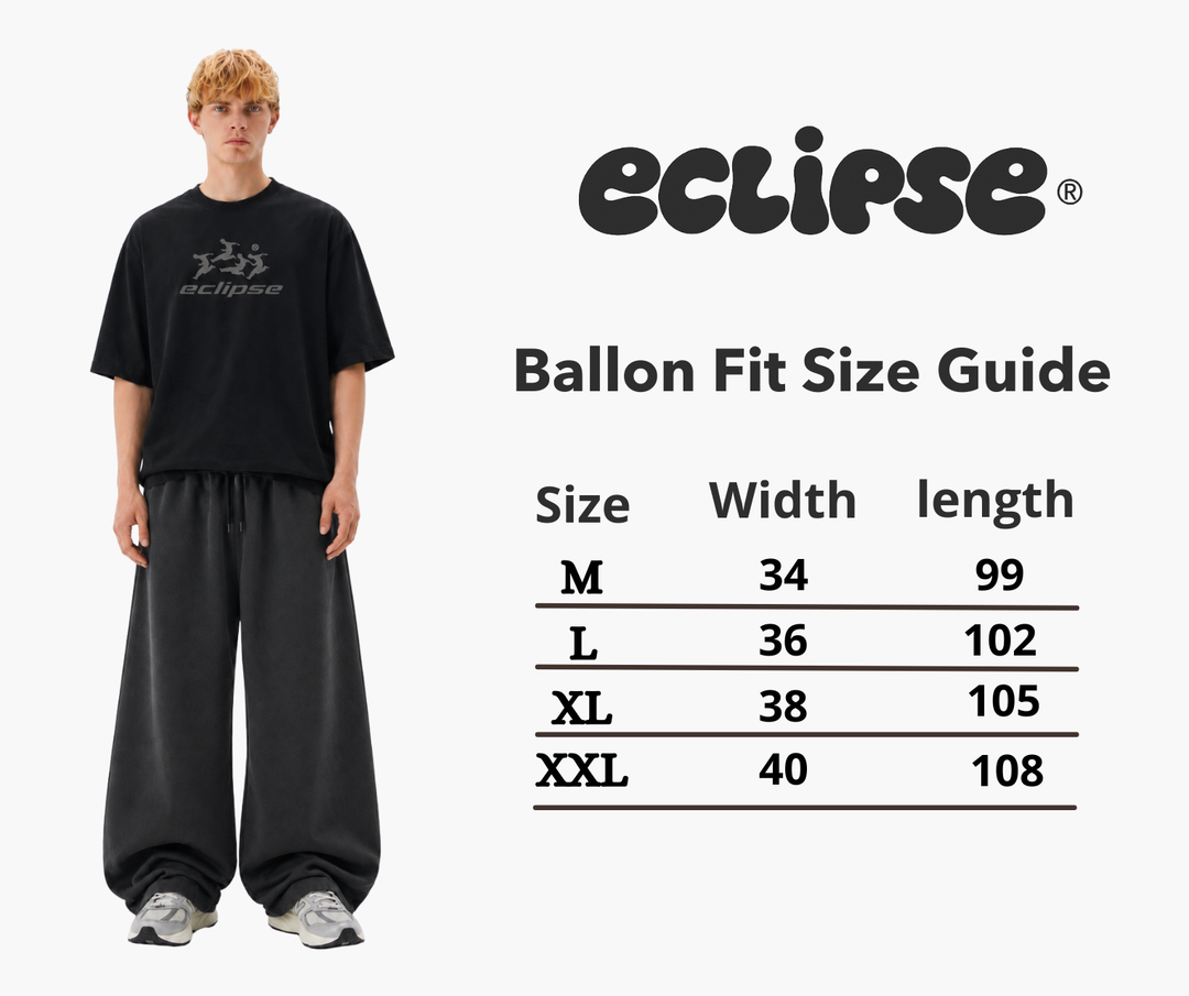 Unisex eclipse Balloon Fit Sweatpants Gray