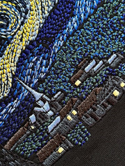 The Starry Night Embroidered Hoodie