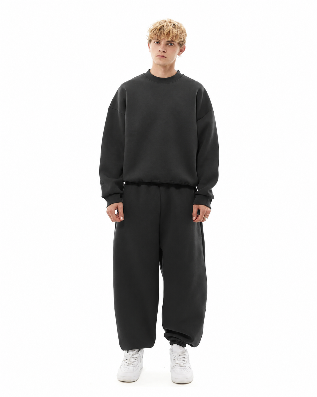 COZY BASIC CREWNECK - DARK GRAY