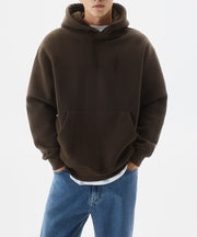 Brown Basic Oversized Hoodie