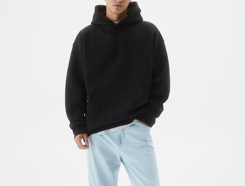 BLACK Basic Oversized Hoodie