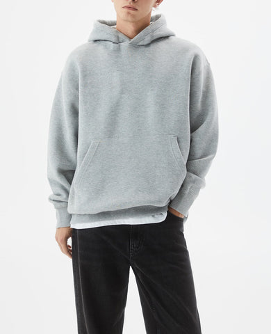 Grey Marl Basic Oversized Hoodie