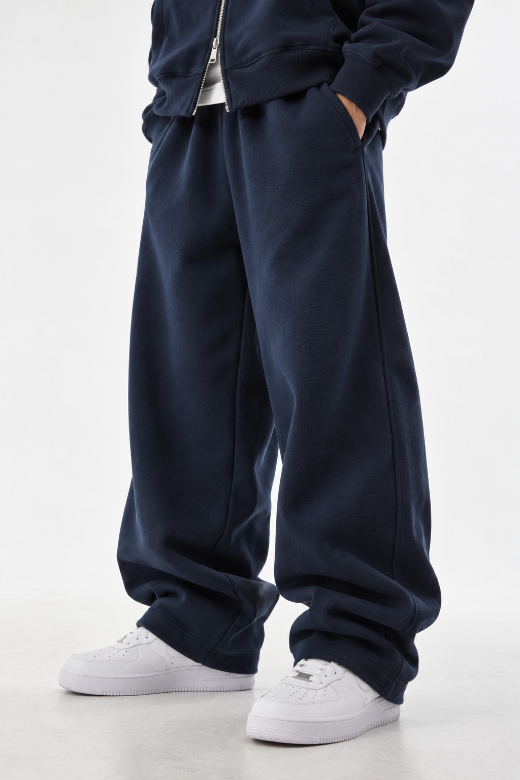 COZY ZIP UP SET - NAVY