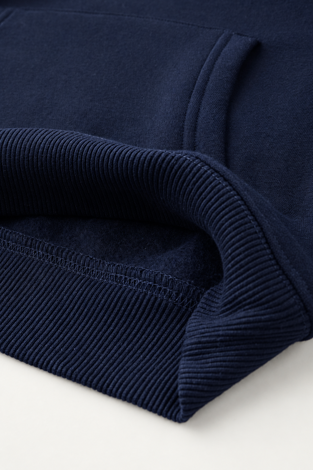 Navy Blue Basic Oversized Hoodie
