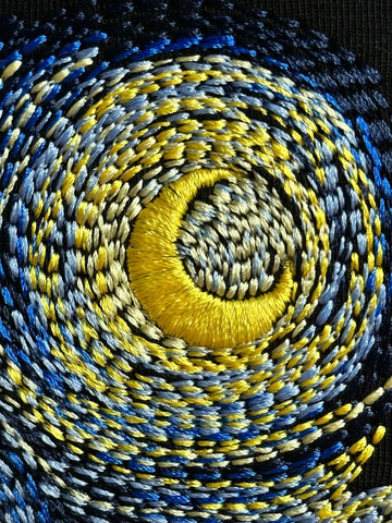 The Starry Night Embroidered Hoodie