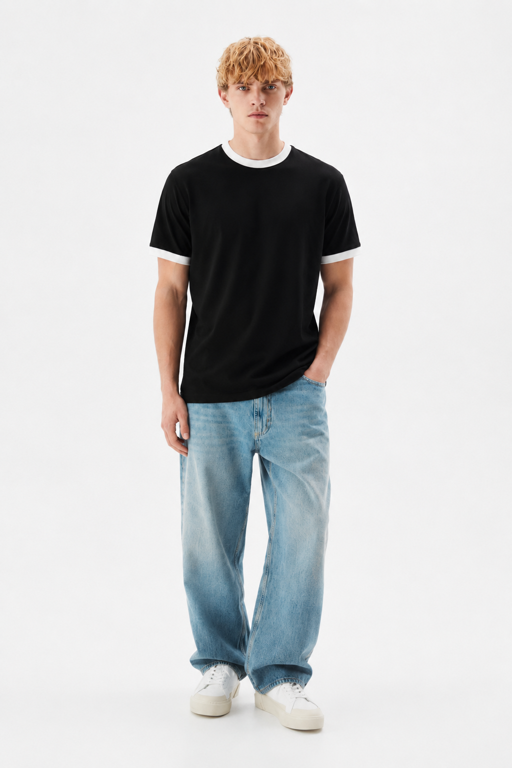 Black Ringer T-Shirt