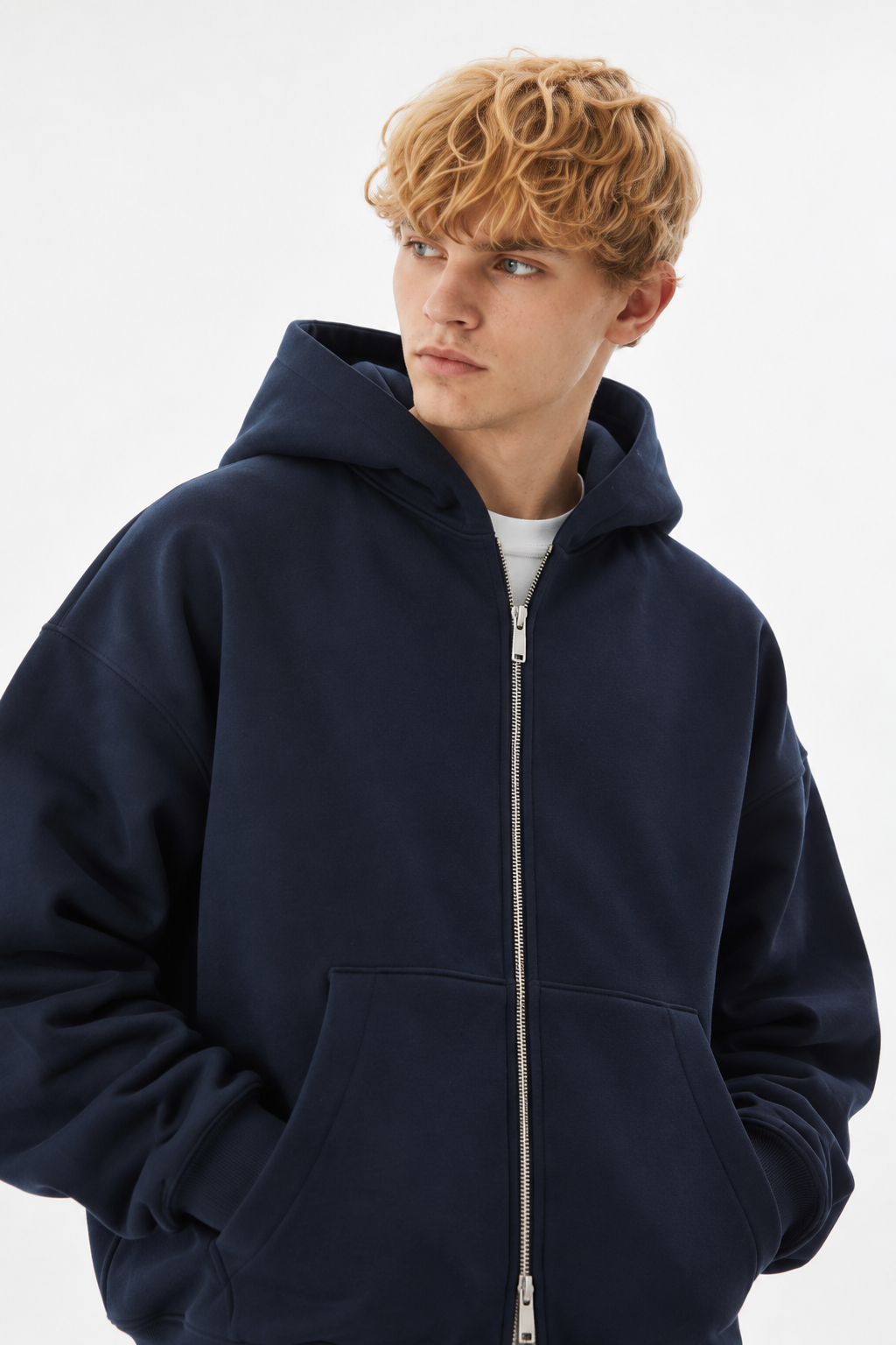 COZY ZIP UP SET - NAVY