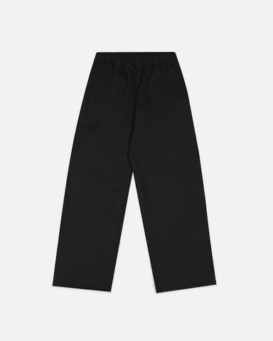 Black Straight Leg Sweatpants