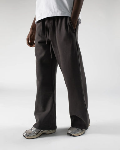 Brown Straight Leg Sweatpants