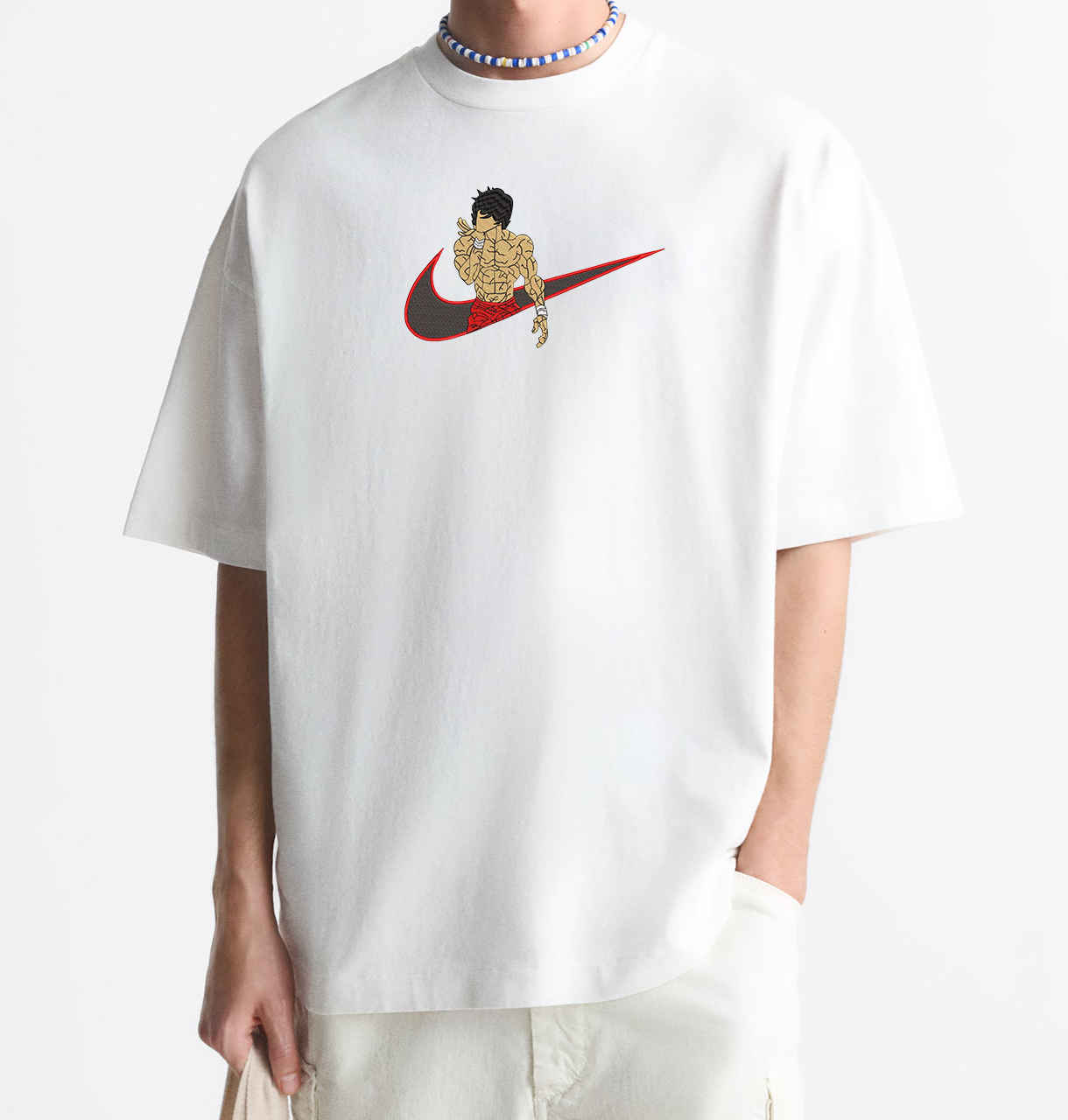 [PRE-ORDER]Baki Hanma Embroidered T-Shirt