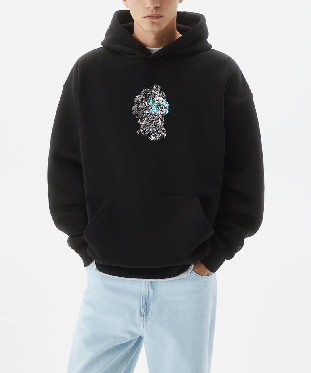 Unisex Zeus Embroidered Hoodie