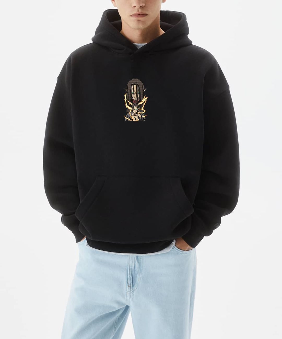 Unisex  Eren Yeager Embroidered Hoodie