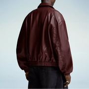 Burgundy Leather Jacket