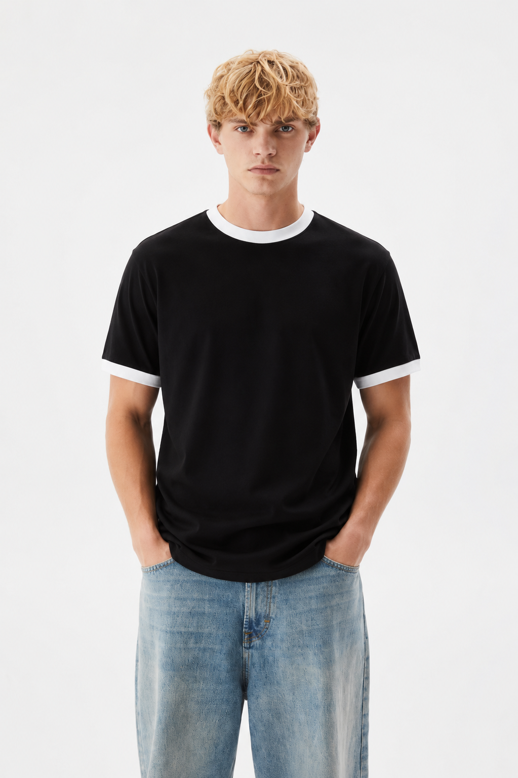 Black Ringer T-Shirt