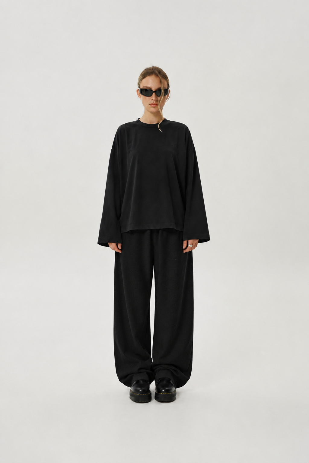 Black Wide Leg Sweatpants