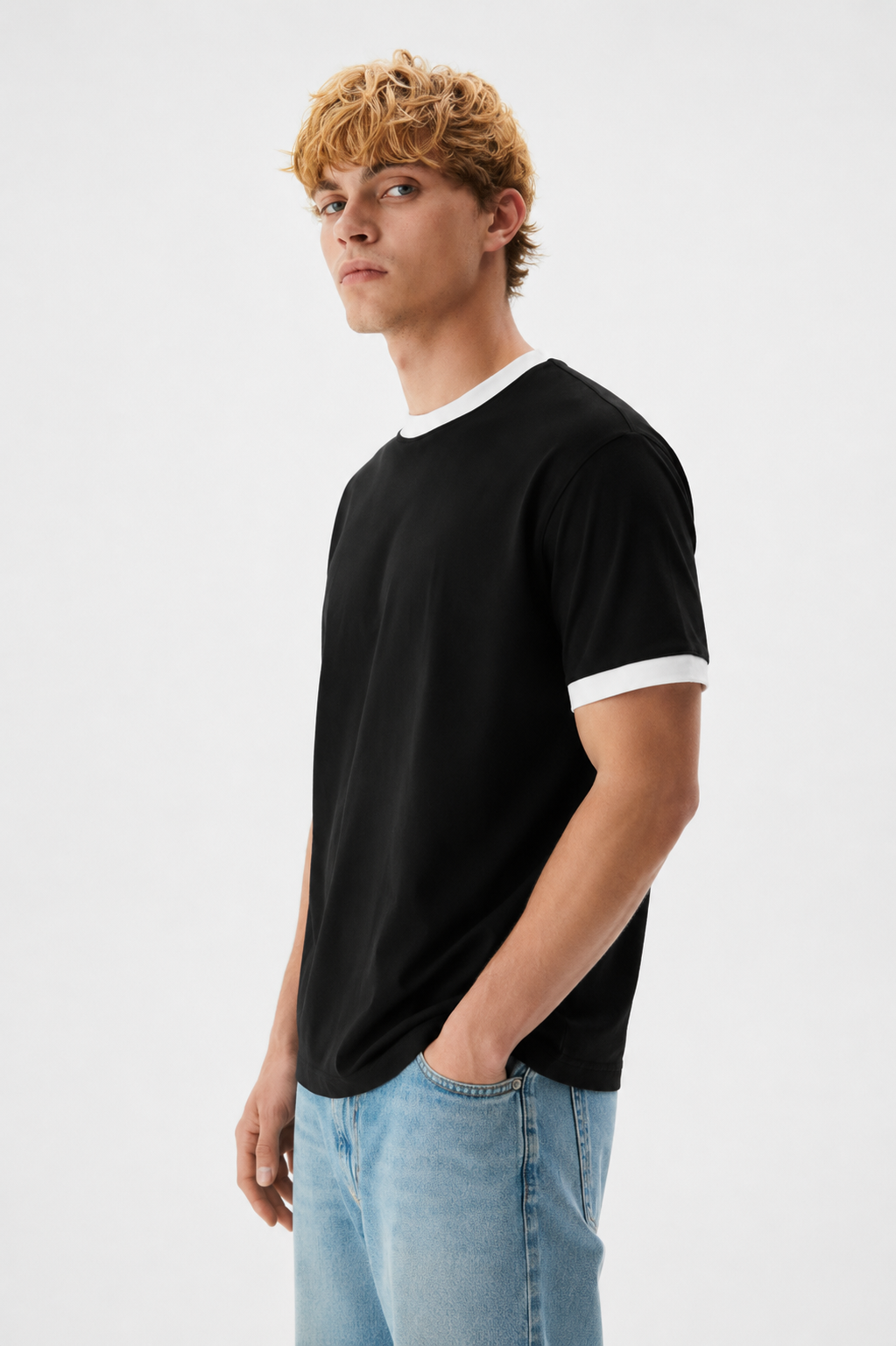 Black Ringer T-Shirt