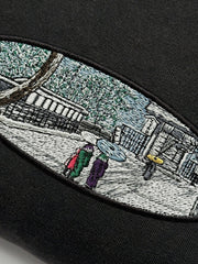 HONMONJI TEMPLE IN SNOW AT IKEGAMI HOODIE