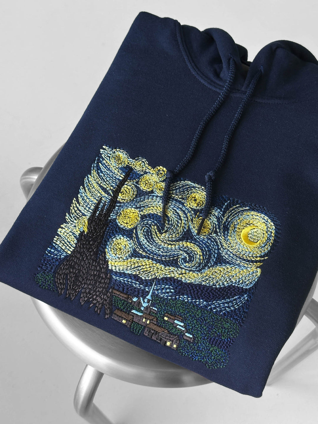 The Starry Night Embroidered Hoodie