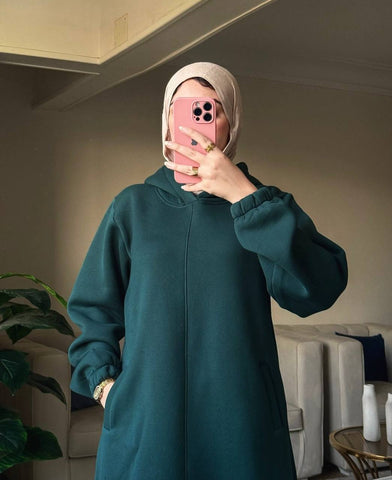 Dark Green Dress Hoodie