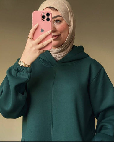 Dark Green Dress Hoodie