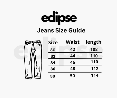Unisex Black Straight Fit Jeans