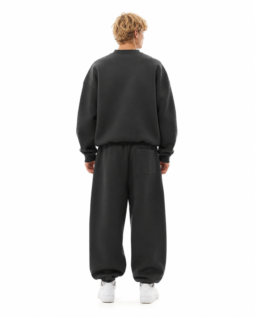 COZY BASIC CREWNECK - DARK GRAY