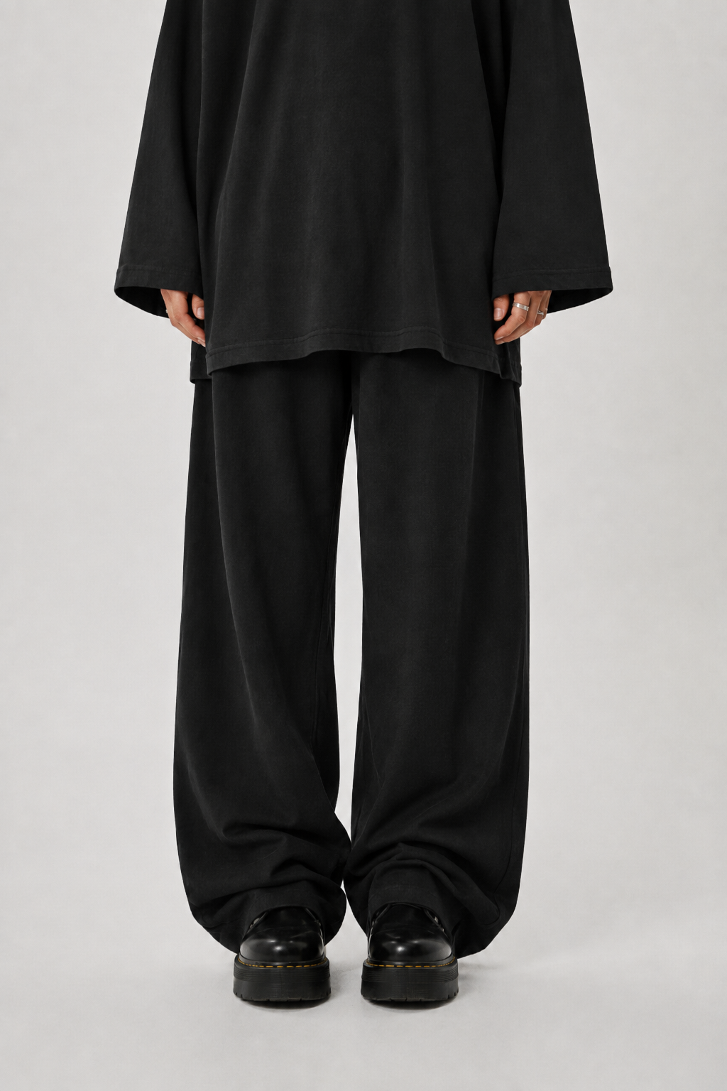 Black Wide Leg Sweatpants