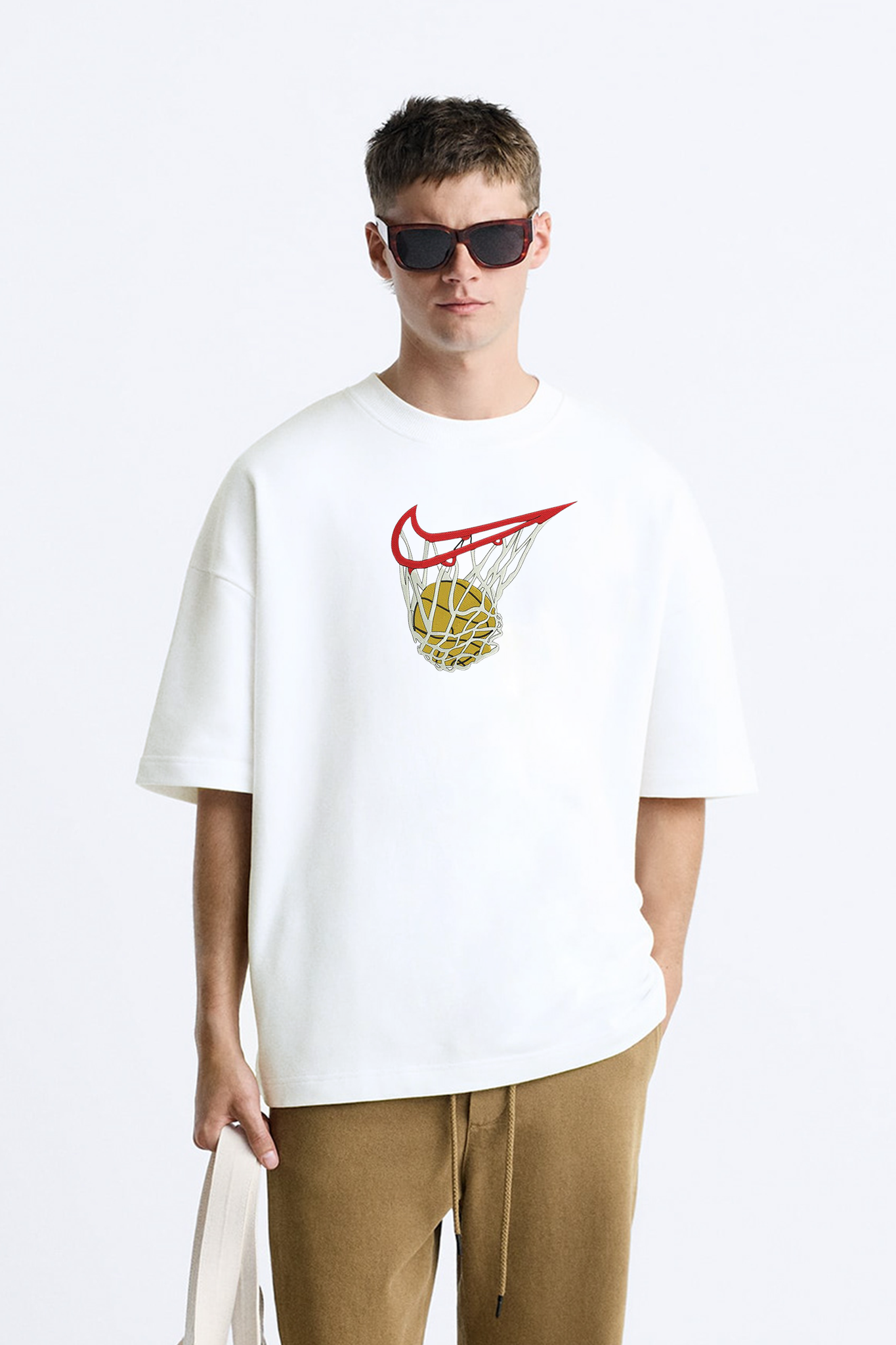 [PRE-ORDER] Basketball Embroidered  T-Shirt