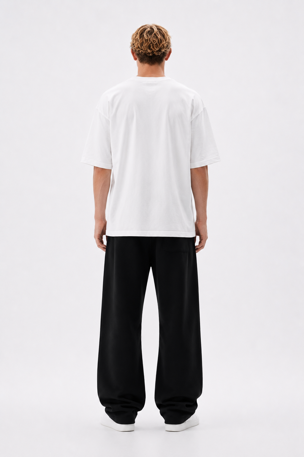 Black Straight Leg Sweatpants