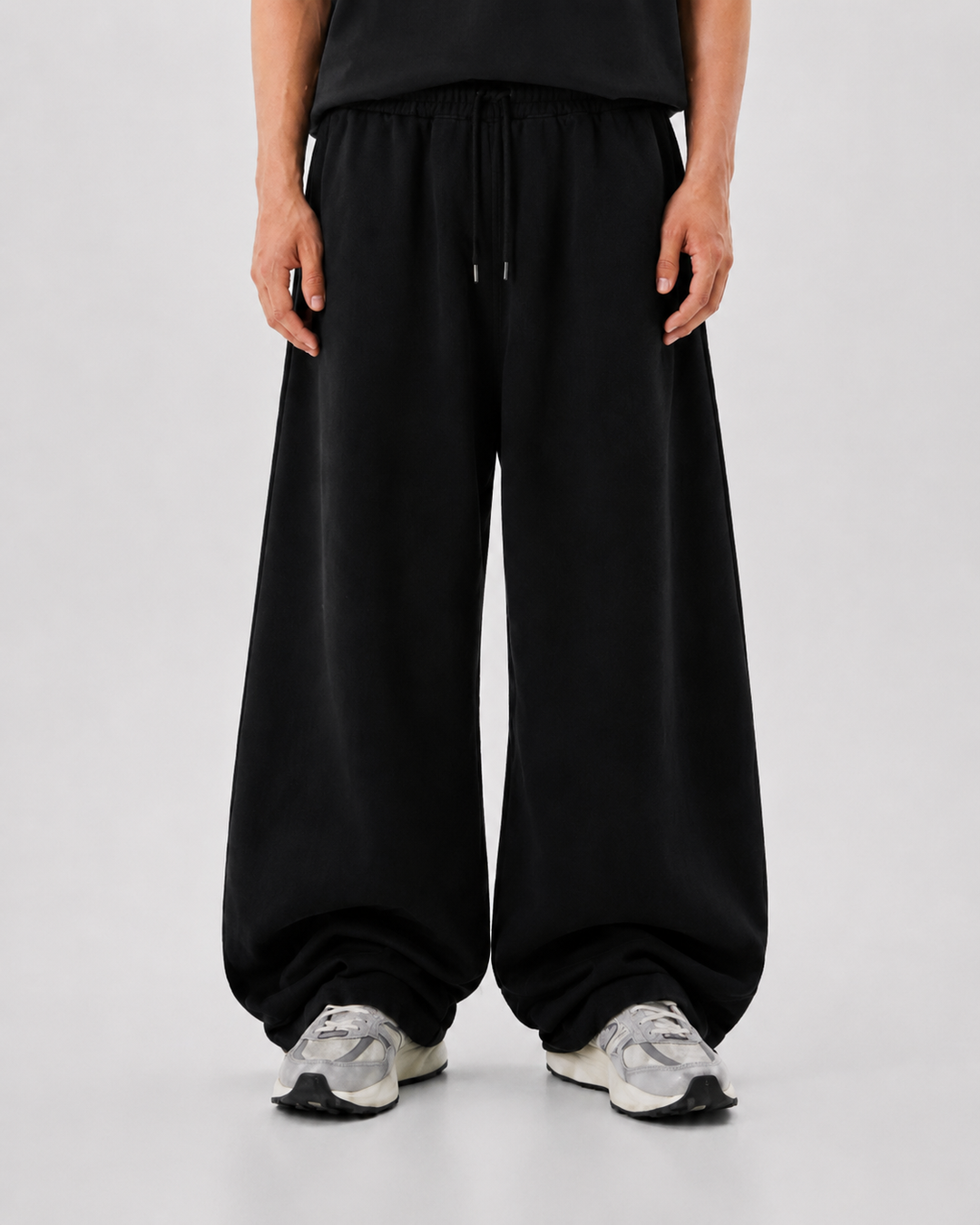 Unisex eclipse Balloon Fit Sweatpants Black