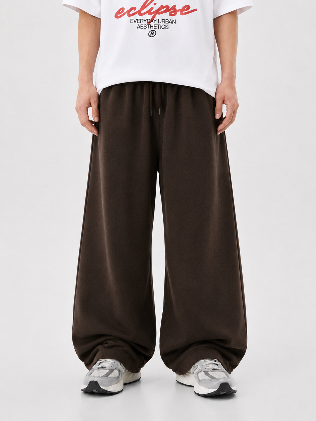 Unisex eclipse Balloon Fit Sweatpants Brown