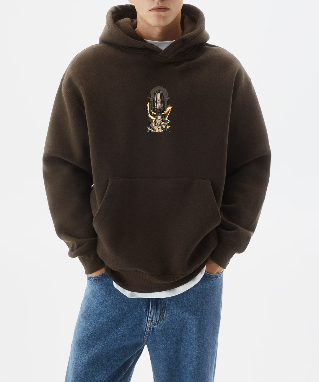 Unisex  Eren Yeager Embroidered Hoodie