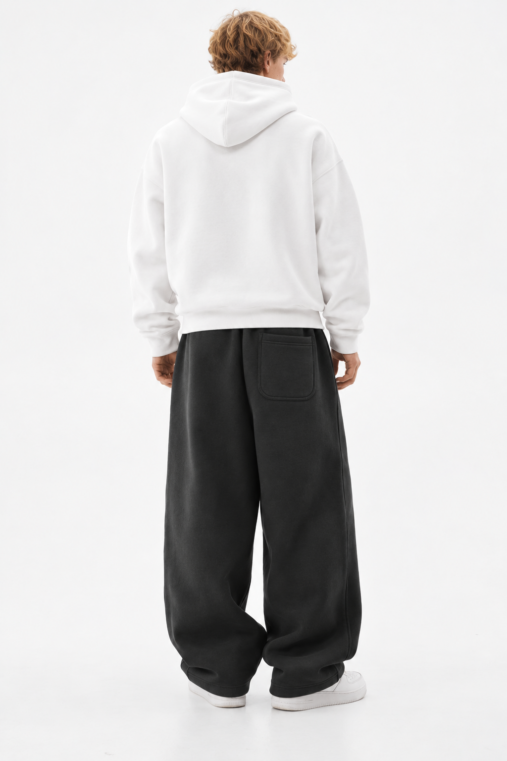 COZY STRAIGHT LEG SWEATPANTS - GRAY
