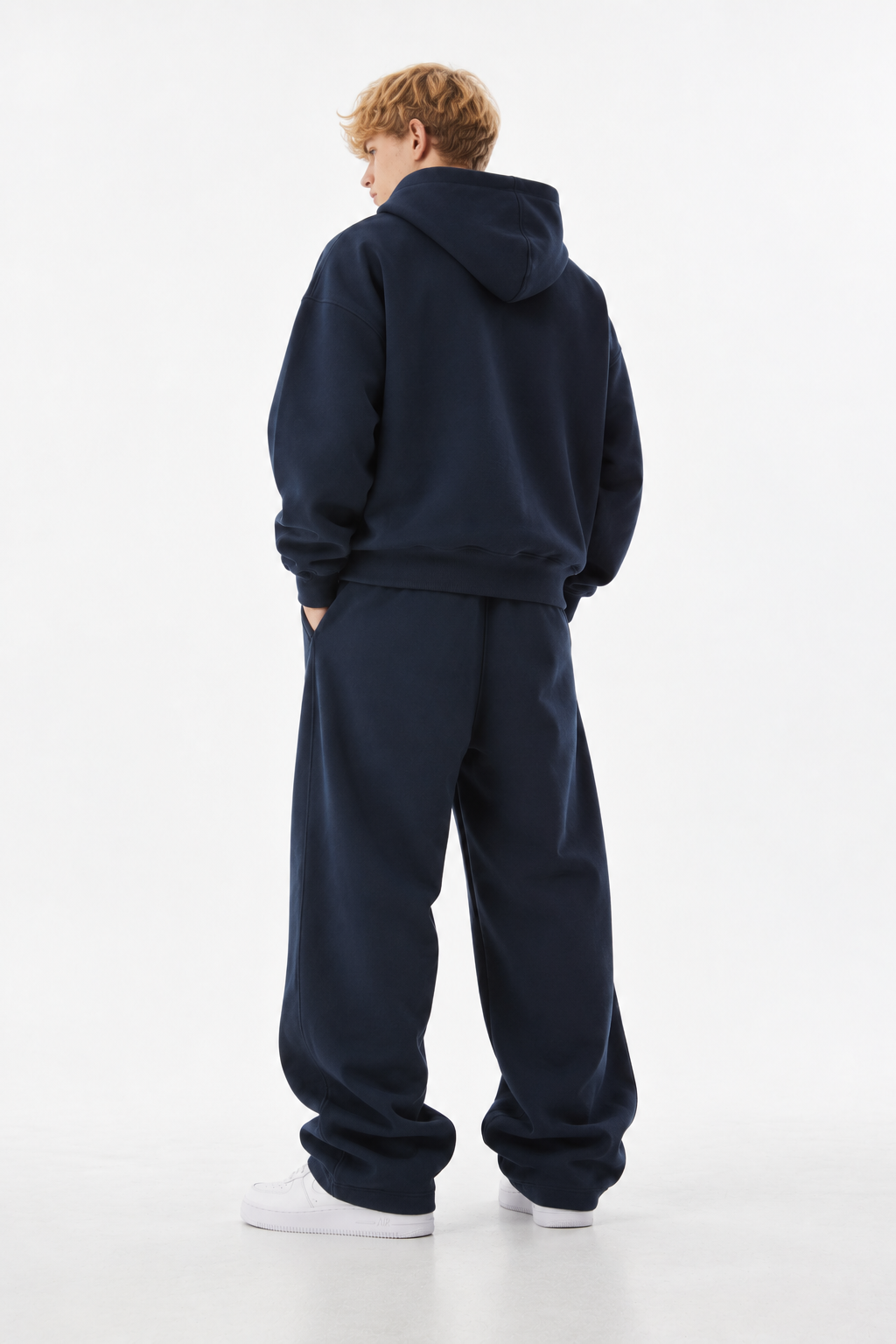 COZY ZIP UP SET - NAVY