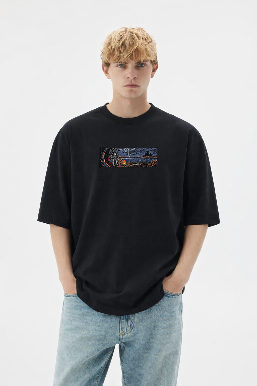 DARK FANTASY Embroidered T-Shirt