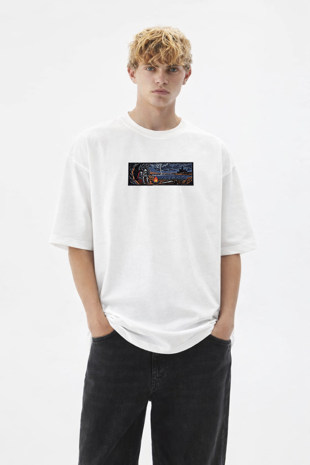 DARK FANTASY Embroidered T-Shirt