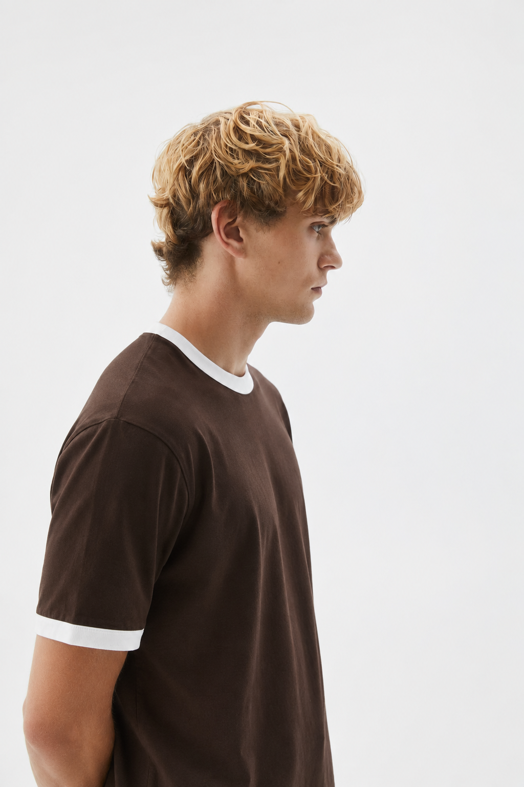 Brown Ringer T-Shirt