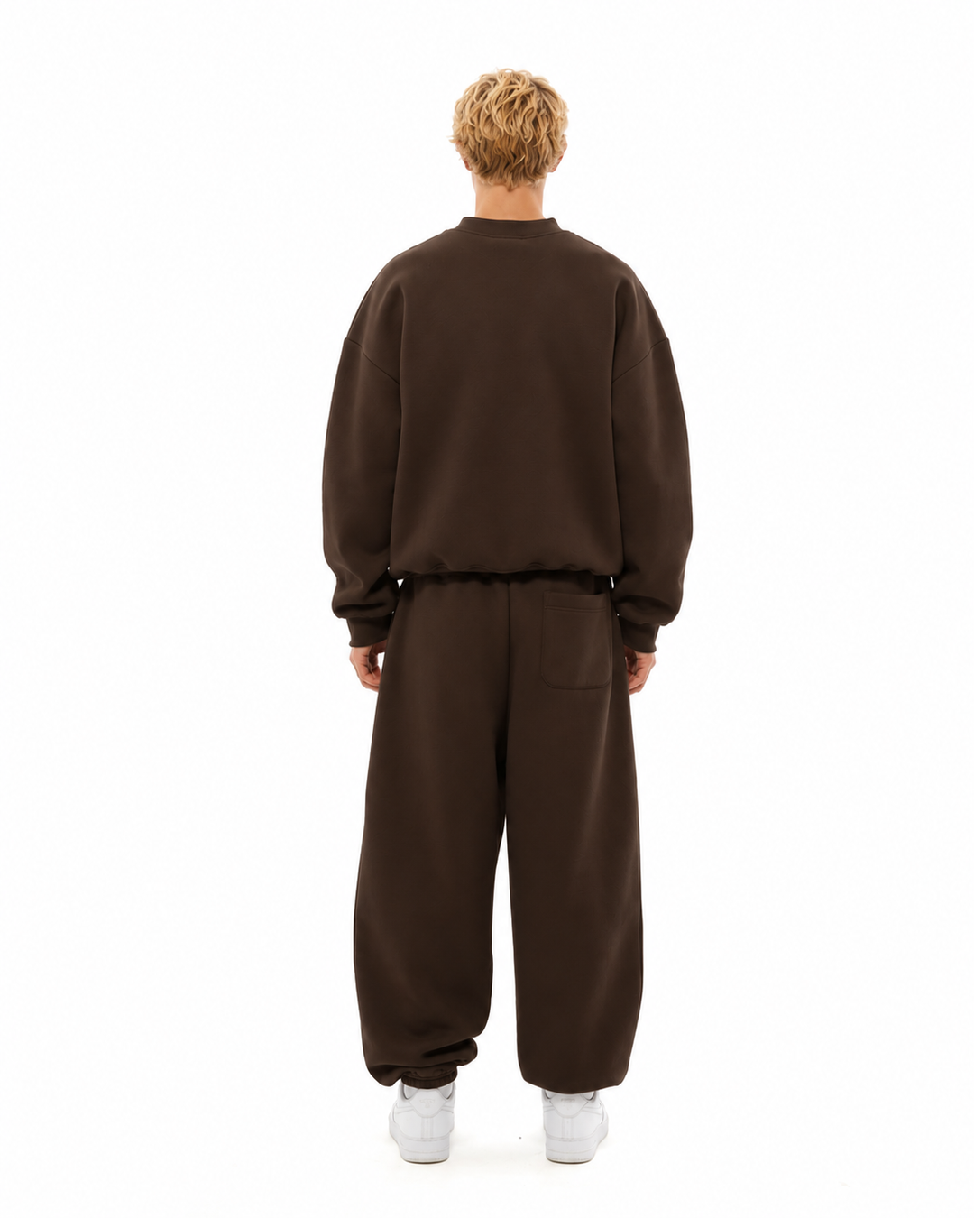COZY BASIC CREWNECK - BROWN