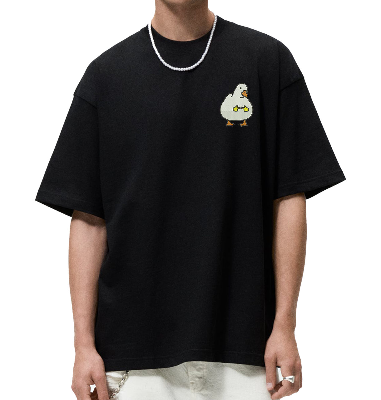 [PRE-ORDER] Funny Duck Embroidered T-Shirt