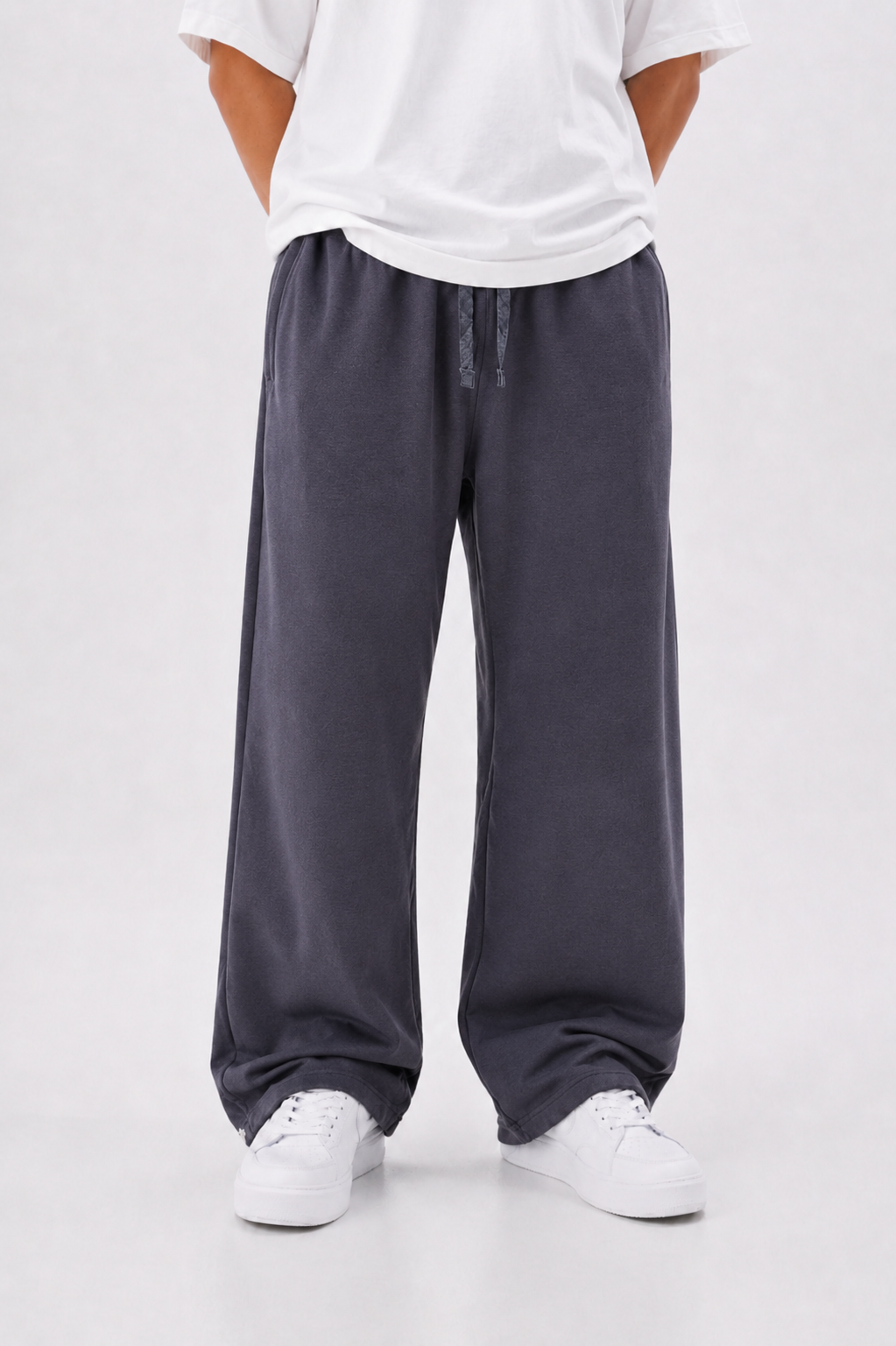 Dark Gray Straight Leg Sweatpants