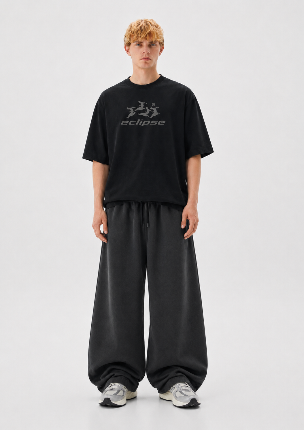 Unisex eclipse Balloon Fit Sweatpants Gray